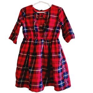 Crown & Ivy red plaid dress size 5